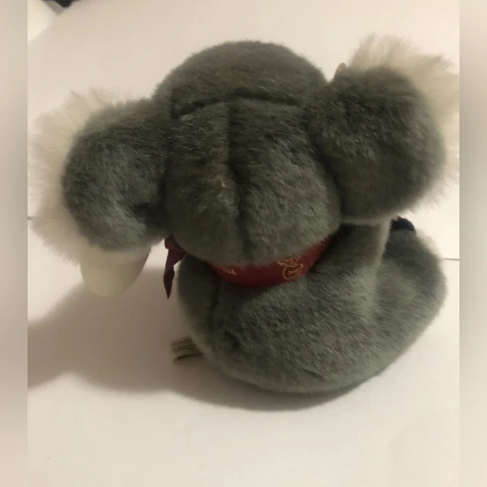 Uni-Toys Uniring Australia Koala Bear Soft Animal Plush Toy Bow Boomerang 6